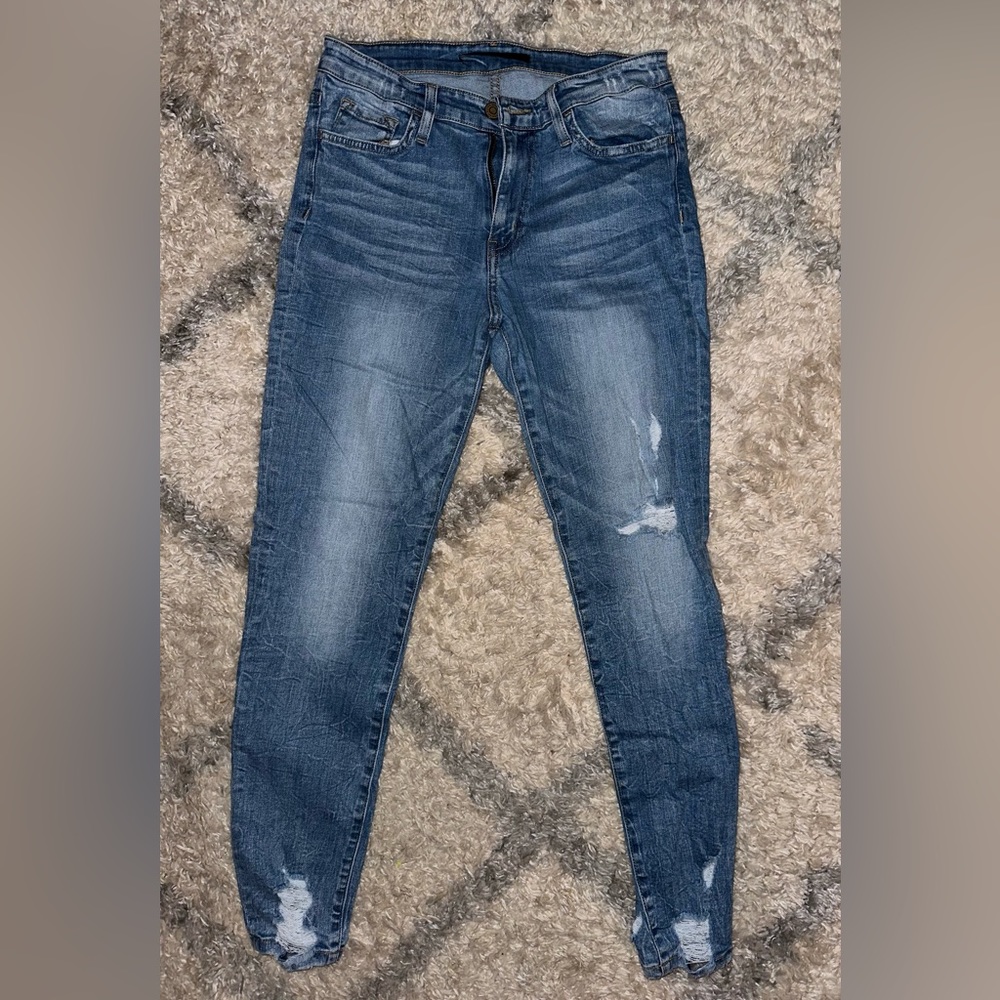 Flying Monkey Mid Rise Ankle Skinny Jeans